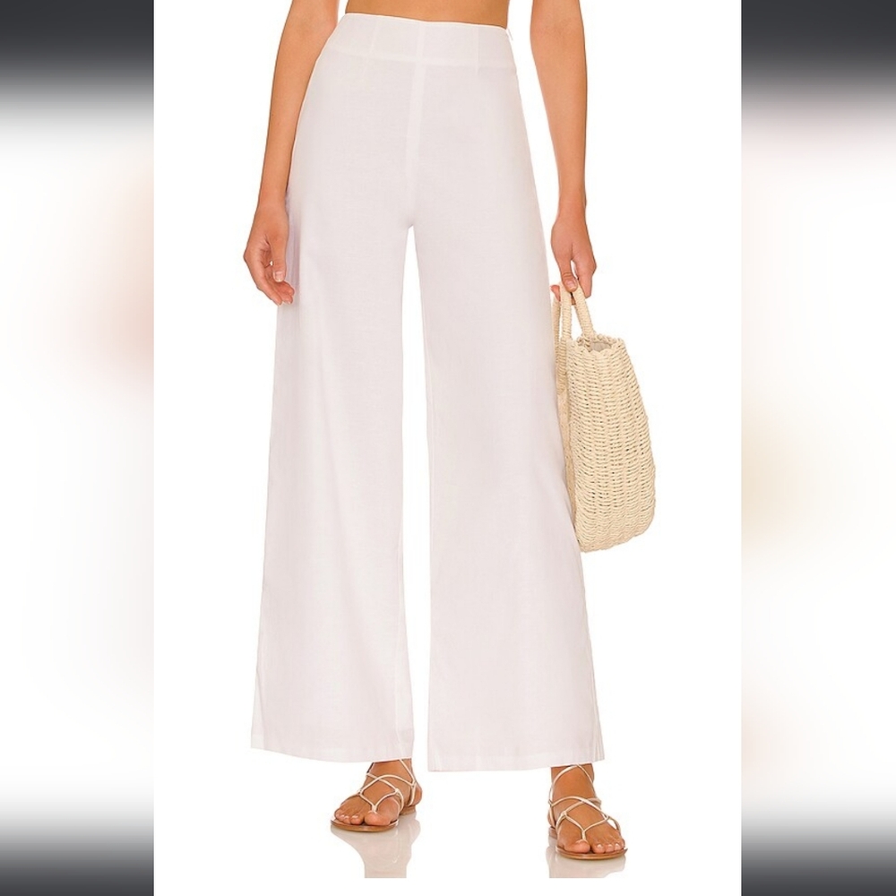 SNDYS White Wide-Leg Pants